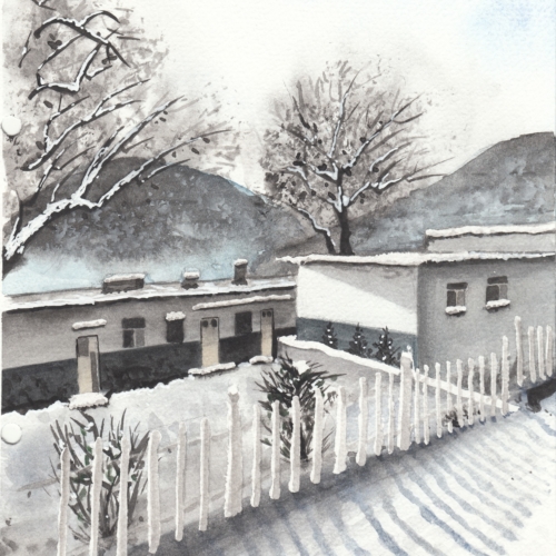 watercolor,水彩,贝大大