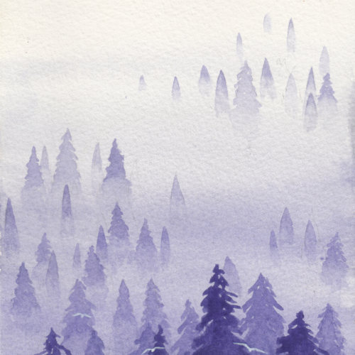 watercolor,水彩,飞乐鸟