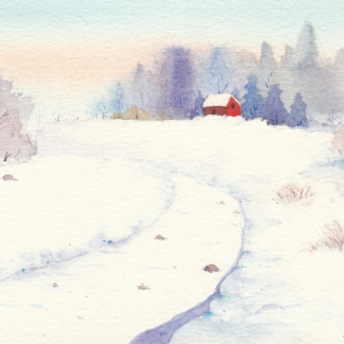 watercolor,水彩,飞乐鸟