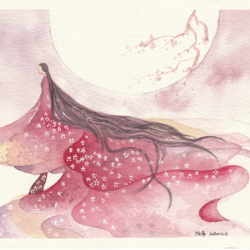 watercolor,水彩,飞乐鸟
