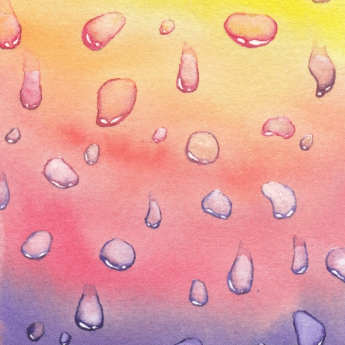 watercolor,水彩,飞乐鸟