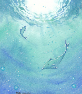 watercolor,水彩,飞乐鸟