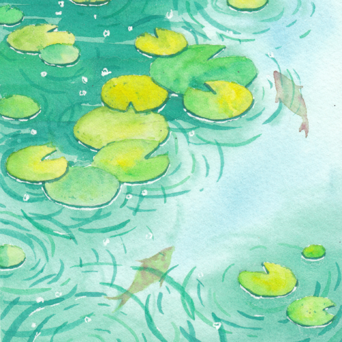 watercolor,水彩,飞乐鸟