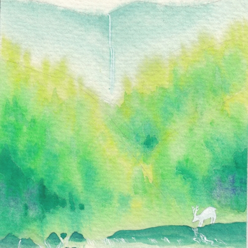 watercolor,水彩,飞乐鸟