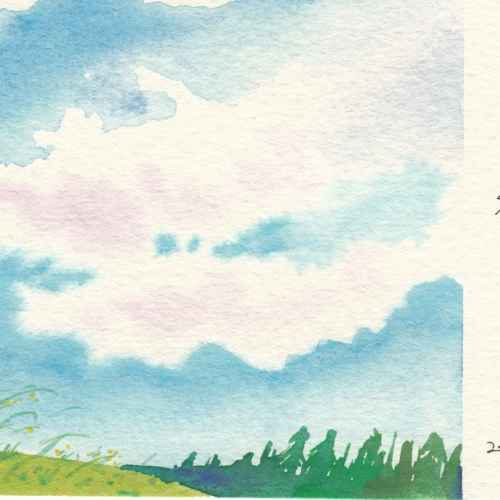 watercolor,水彩,飞乐鸟