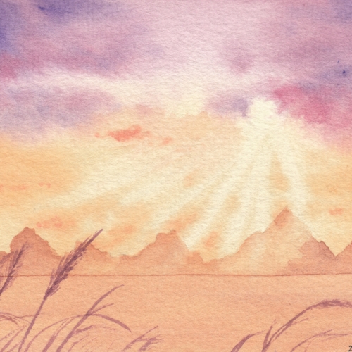 watercolor,水彩,飞乐鸟