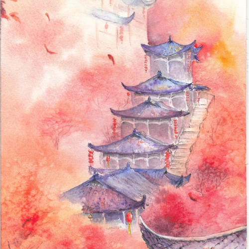 watercolor,水彩