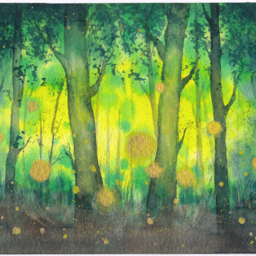 watercolor,水彩,飞乐鸟