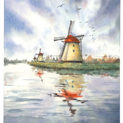 watercolor,水彩