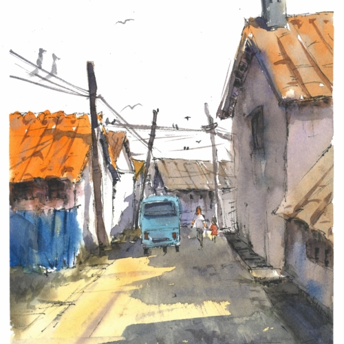 watercolor,水彩